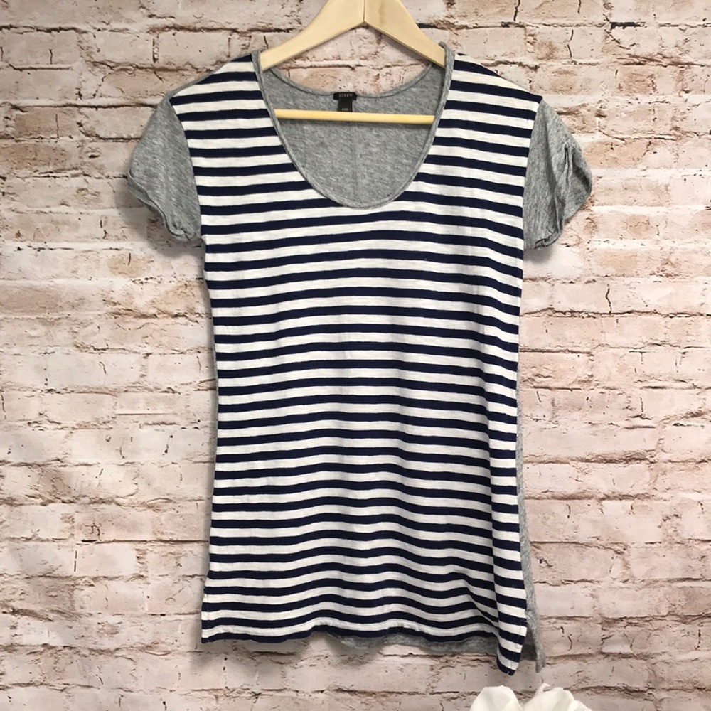 J CREW VINTAGE CORRON COLORBLOCK STRIPE T-SHIRT